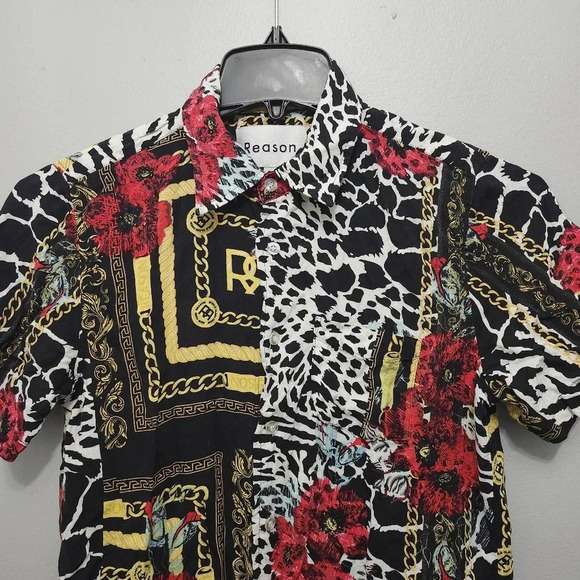 Reason men's button-down shirt size S - Picture 2 of 5